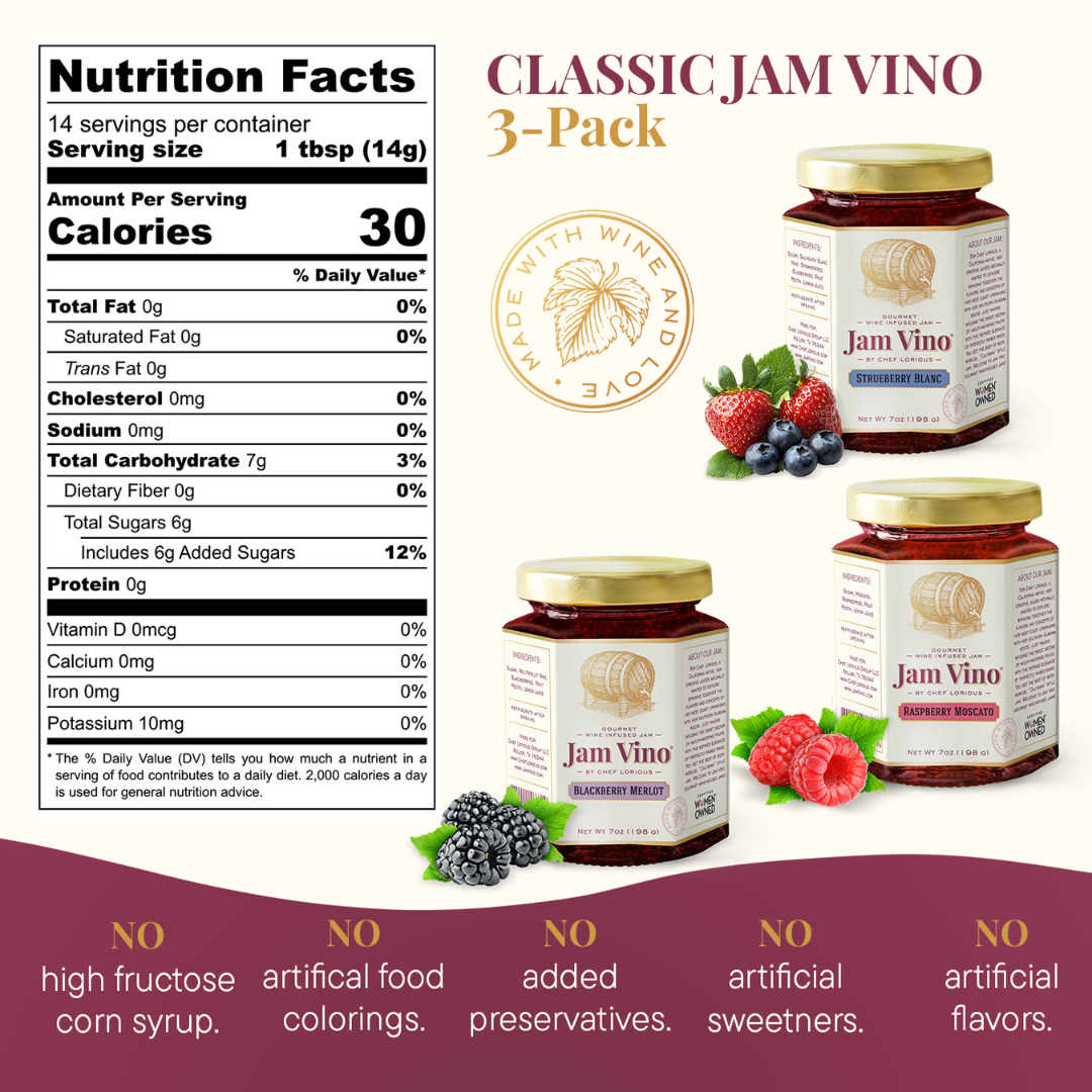 Jam Vino Deluxe Gift Set