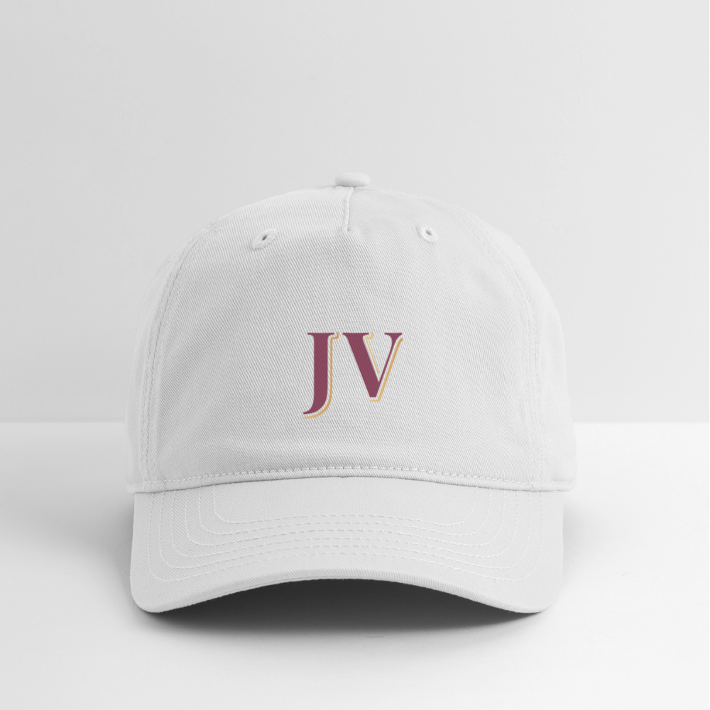 JV Organic Cotton Baseball Cap – Sustainable Adjustable Hat - white