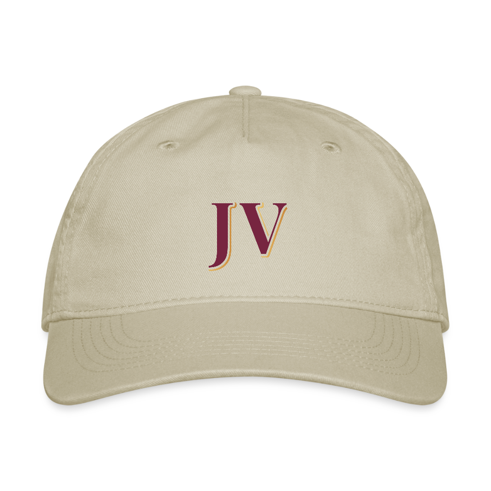 JV Organic Cotton Baseball Cap – Sustainable Adjustable Hat - khaki
