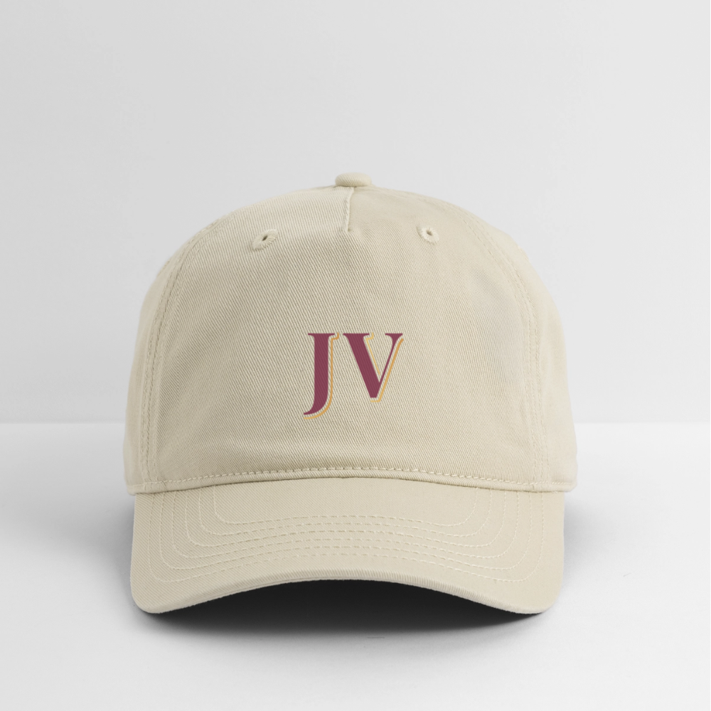 JV Organic Cotton Baseball Cap – Sustainable Adjustable Hat - khaki