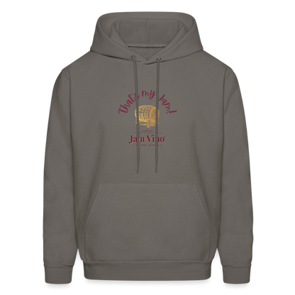 Jam Vino “That’s My Jam” Hoodie – Unisex Cozy Fleece Sweatshirt - asphalt gray