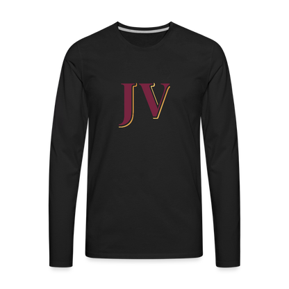 JV Premium Long Sleeve T-Shirt – Soft 100% Cotton Unisex Tee - black