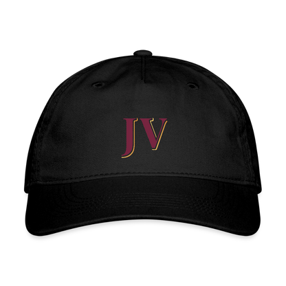 JV Organic Cotton Baseball Cap – Sustainable Adjustable Hat - black