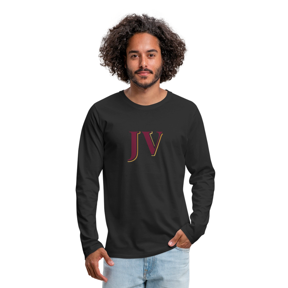 JV Premium Long Sleeve T-Shirt – Soft 100% Cotton Unisex Tee - black